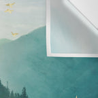 Blue Forest Mist Wall Tapestry Gallery Image 3