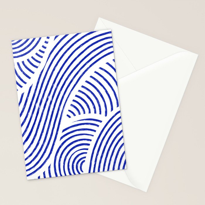 blue summer lines Stationery Card Gallery Image 2