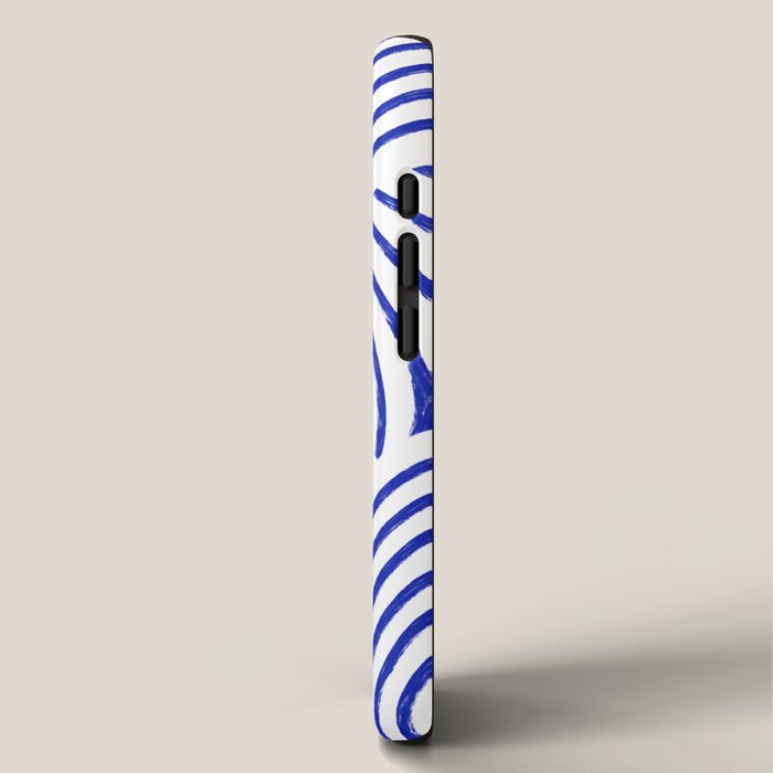 blue summer lines iPhone Case Gallery Image 2