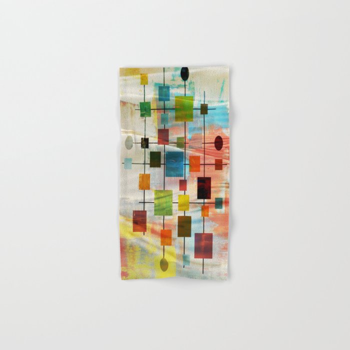 Mid-Century Modern Art 1.3 -  Graffiti Style Bath Towel Gallery Image 1