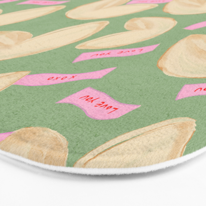 Love Fortune Cookies Matcha Green  Bath Mat Gallery Image 3