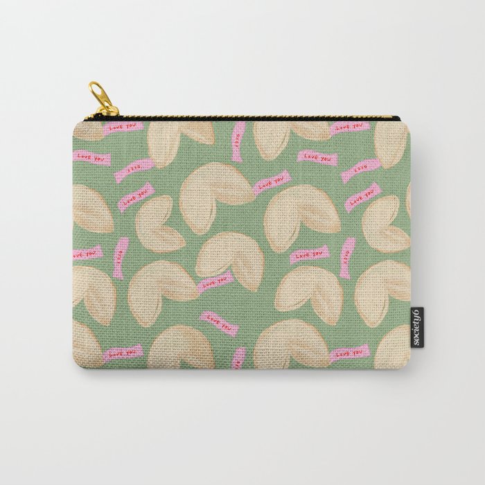 Love Fortune Cookies Matcha Green  Carry All Pouch Gallery Image 1