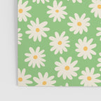 Retro Daisy Flower in Green Poster Gallery Image 3
