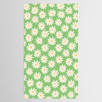 Retro Daisy Flower in Green Tablecloth Gallery Image 2