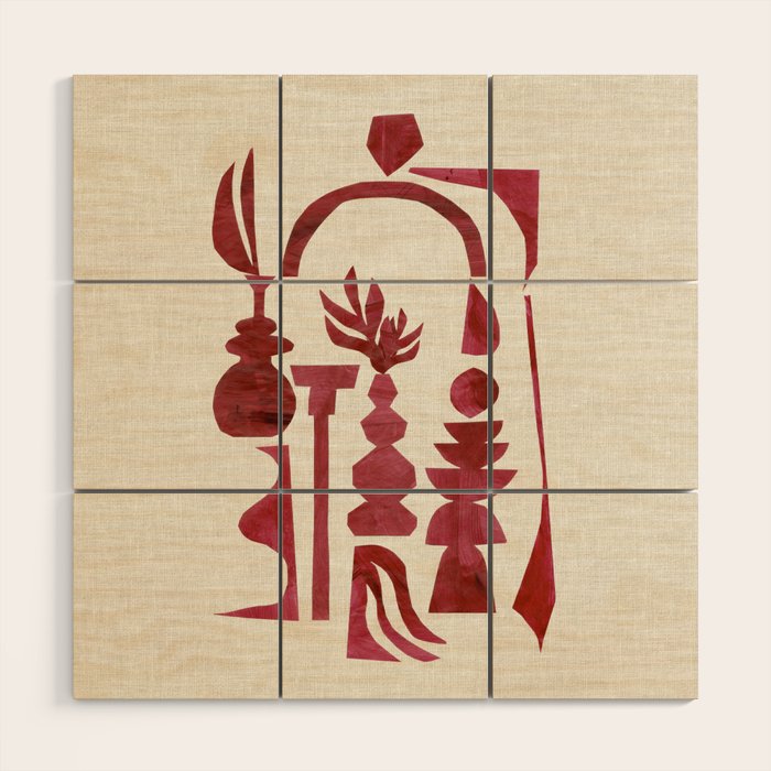 Crimson Arch  Wood Wall Art Gallery Image 1