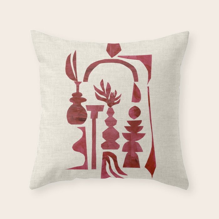 Crimson Arch  Throw Pillow Gallery Image 6