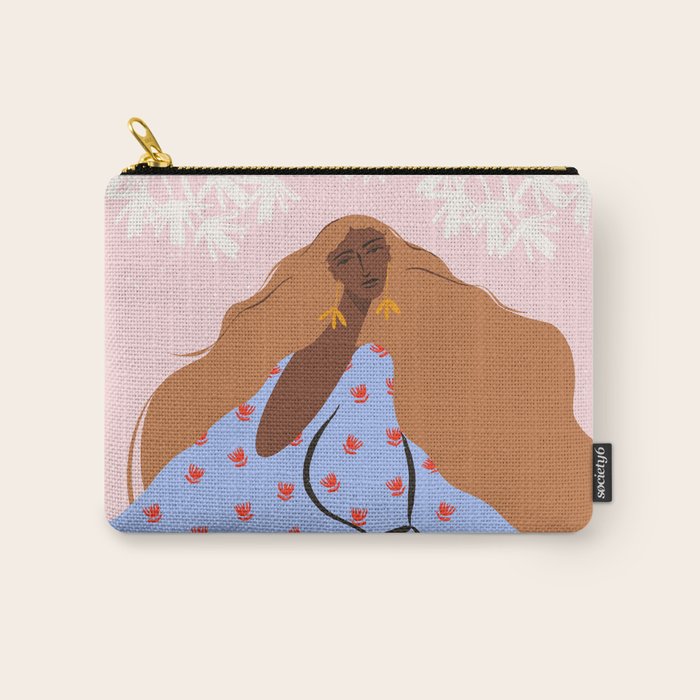 Woman Looking Back Carry All Pouch Gallery Image 1