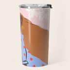 Woman Looking Back Travel Mug Gallery Image 2