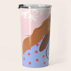 Woman Looking Back Travel Mug Gallery Image 3