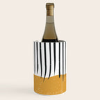 (White Background) Mid Century Modern Minimalist Rothko Inspired Color Field With Lines Geometric Style  Wine Chiller Gallery Image 3