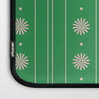 Daisy Stripes Green and Pink Pattern Laptop Sleeve Gallery Image 3