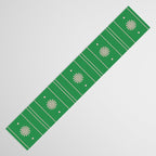 Daisy Stripes Green and Pink Pattern Table Runner Gallery Image 3