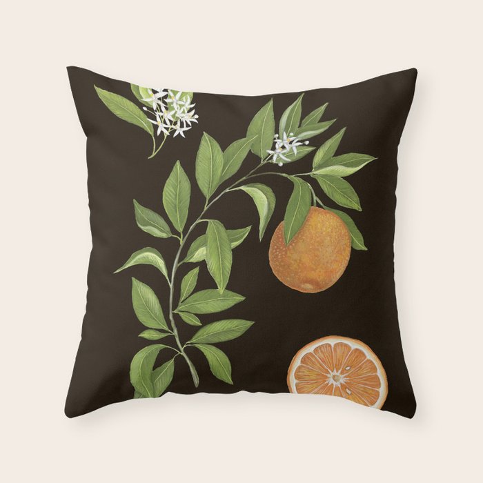 Seville Orange Throw Pillow Gallery Image 1