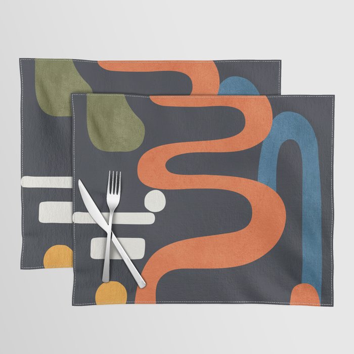 Abstract Colorful Setting 1 Placemat Gallery Image 1