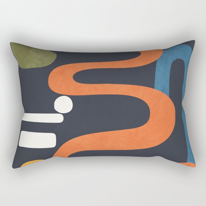Abstract Colorful Setting 1 Rectangular Pillow Gallery Image 2