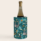 Sloth Hanging in a Teal Forest Wine Chiller Gallery Image 1