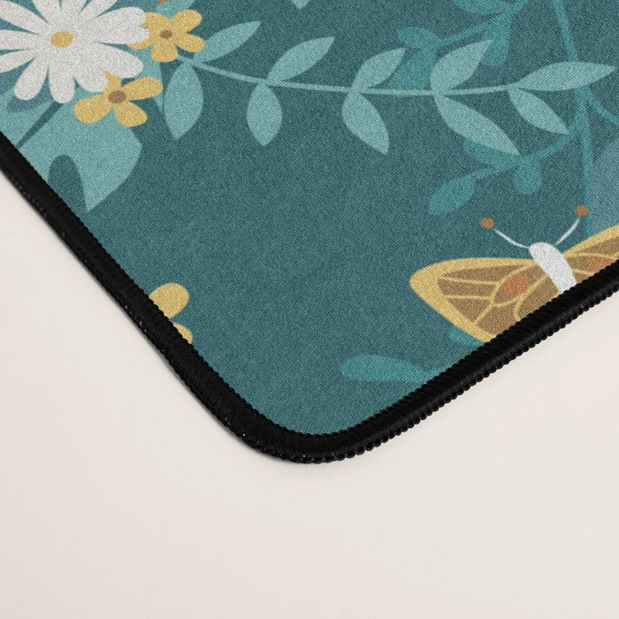 Sloth Hanging in a Teal Forest Desk Mat Gallery Image 4