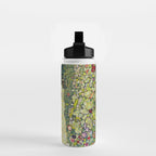 Gustav Klimt "Garden Path with Chickens" Water Bottle Gallery Image 2