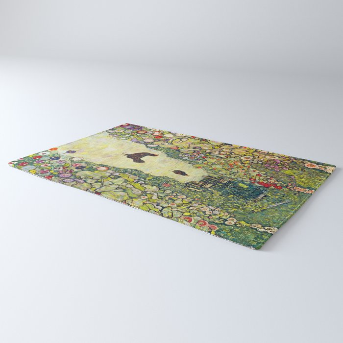 Gustav Klimt "Garden Path with Chickens" Rug Gallery Image 3