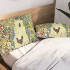 Gustav Klimt "Garden Path with Chickens" Pillow Sham Gallery Image 2