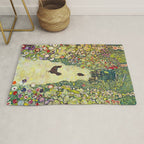 Gustav Klimt "Garden Path with Chickens" Rug Gallery Image 1