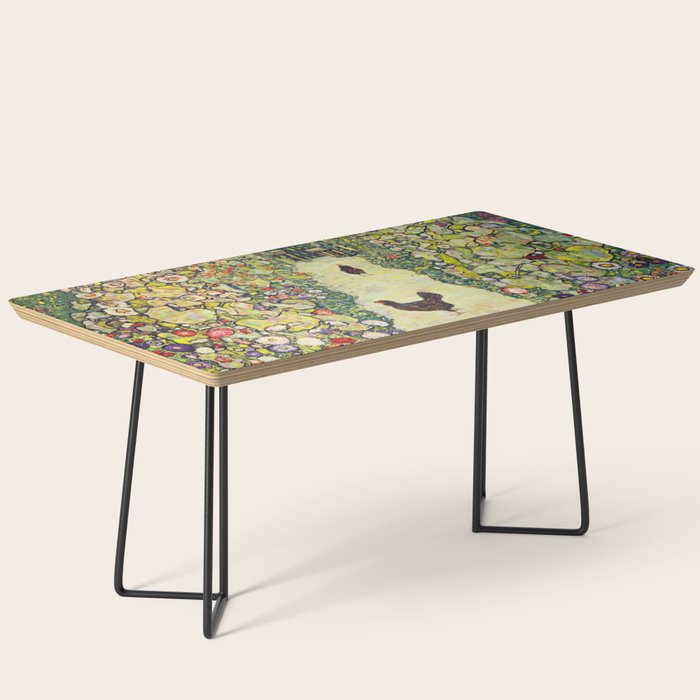 Gustav Klimt "Garden Path with Chickens" Coffee Table Gallery Image 1