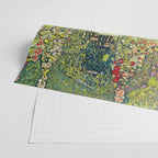 Gustav Klimt "Garden Path with Chickens" Wrapping Paper Gallery Image 2