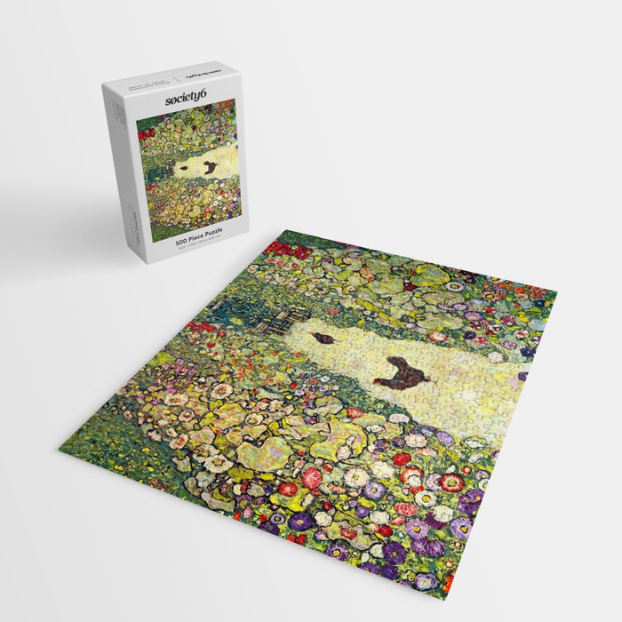 Gustav Klimt "Garden Path with Chickens" Jigsaw Puzzle Gallery Image 2