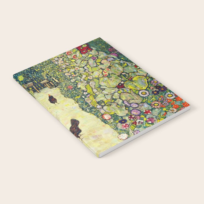 Gustav Klimt "Garden Path with Chickens" Notebook Gallery Image 2