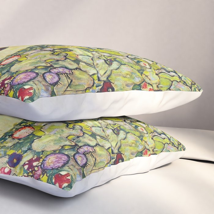 Gustav Klimt "Garden Path with Chickens" Pillow Sham Gallery Image 3