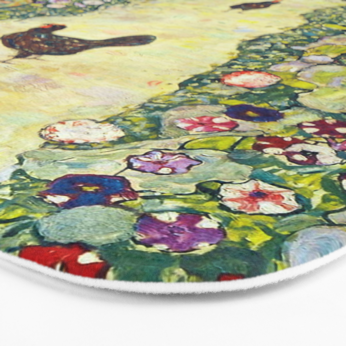 Gustav Klimt "Garden Path with Chickens" Bath Mat Gallery Image 3