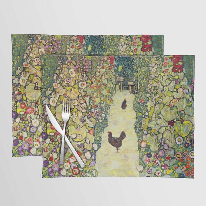 Gustav Klimt "Garden Path with Chickens" Placemat Gallery Image 1