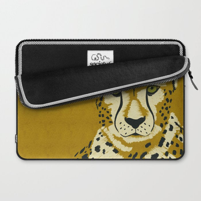 Big Cat Series - Cheetah Yellow Laptop Sleeve Gallery Image 2