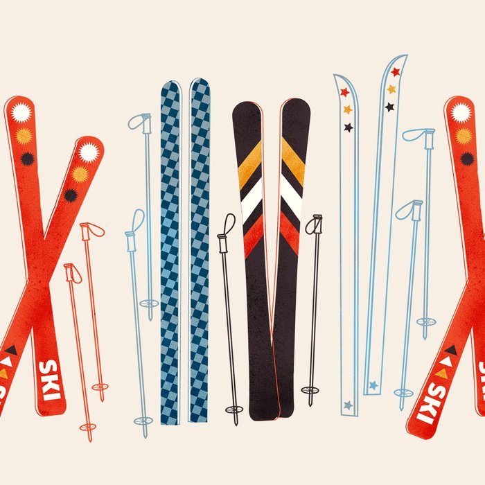 Retro Ski Illustration Coffee Mug Gallery Image 2