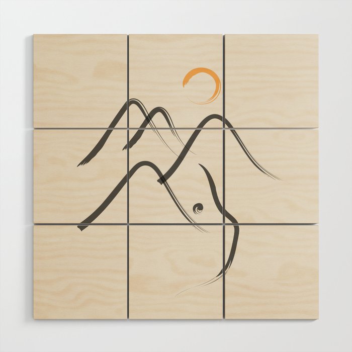 Cat Landscape 99 Wood Wall Art Gallery Image 1