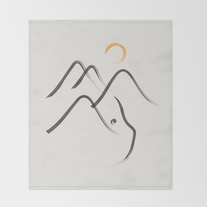 Cat Landscape 99 Throw Blanket Gallery Image 2