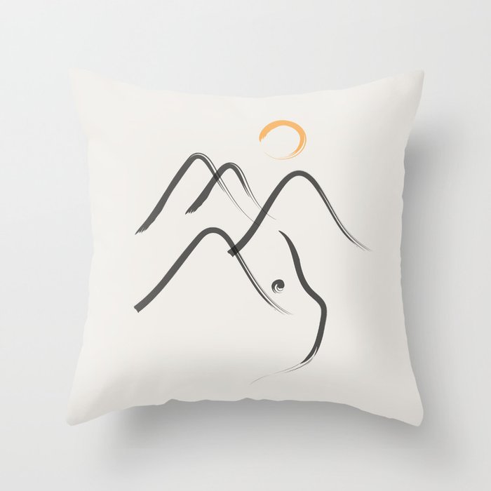 Cat Landscape 99 Throw Pillow Gallery Image 6
