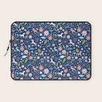 Dinosaur + Unicorn on Royal Blue Laptop Sleeve Gallery Image 1