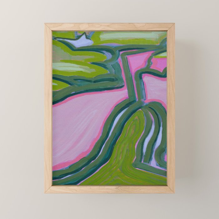 After the Rain Aerial Landscape Mini Art Print