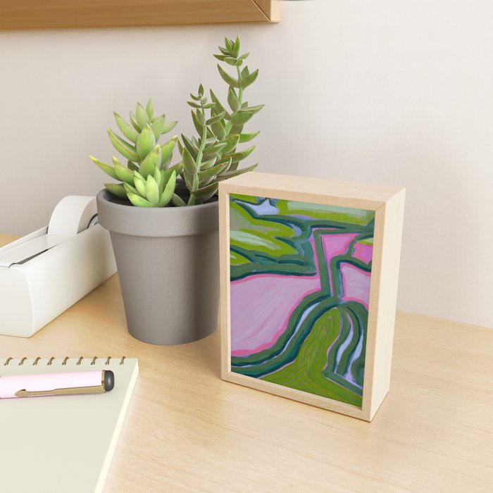 After the Rain Aerial Landscape Mini Art Print Gallery Image 2