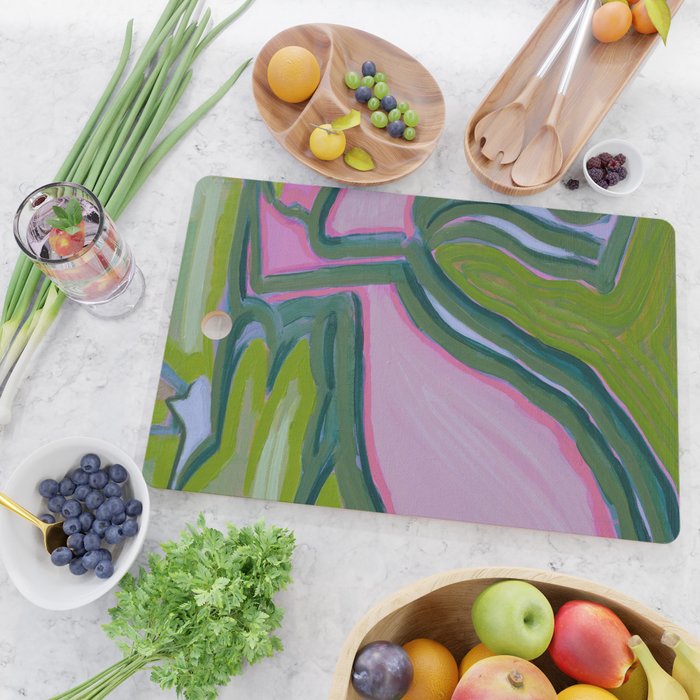After the Rain Aerial Landscape Cutting Board Gallery Image 2