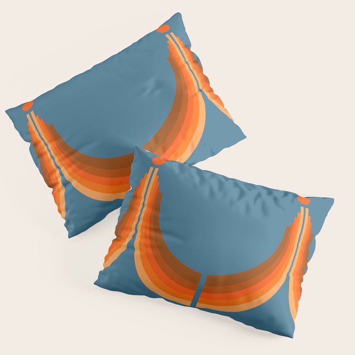 Abstraction_SUN_RISING_RETRO_SPACE_POP_ART_0906S Pillow Sham Gallery Image 3
