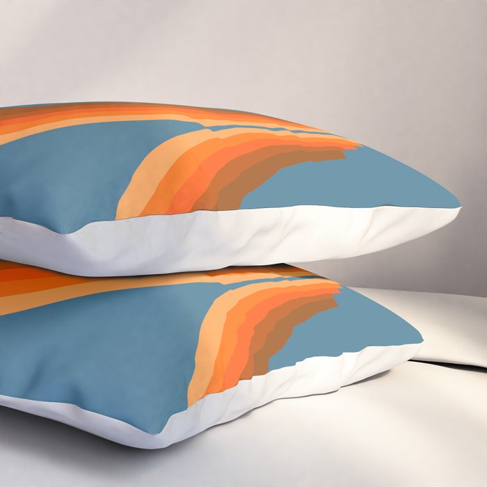 Abstraction_SUN_RISING_RETRO_SPACE_POP_ART_0906S Pillow Sham Gallery Image 3