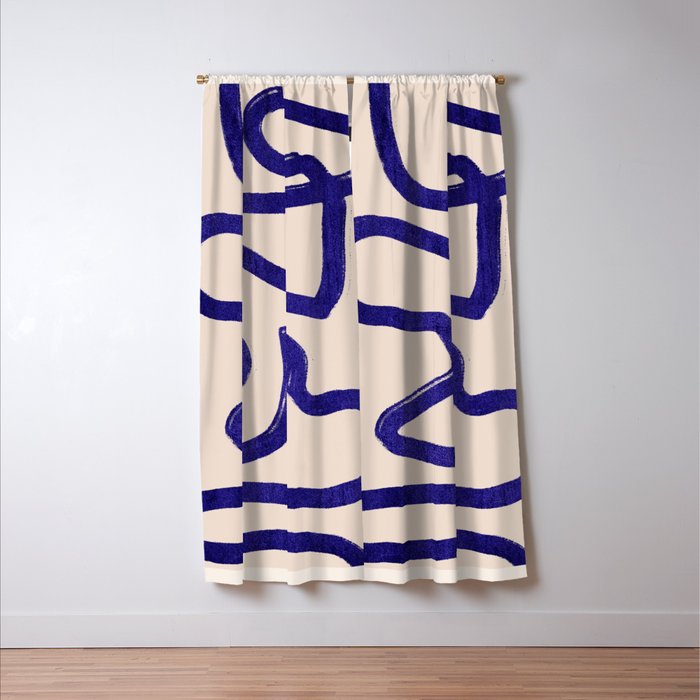 Abstract line art 104 Window Curtain Gallery Image 3