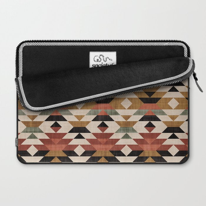 Southwestern Boho Prints Laptop Sleeve Gallery Image 2