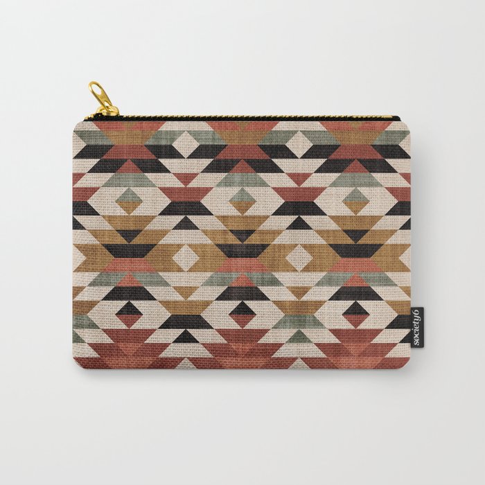 Southwestern Boho Prints Carry All Pouch Gallery Image 1