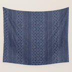 Thai Indigo Batik 3 Wall Tapestry Gallery Image 4