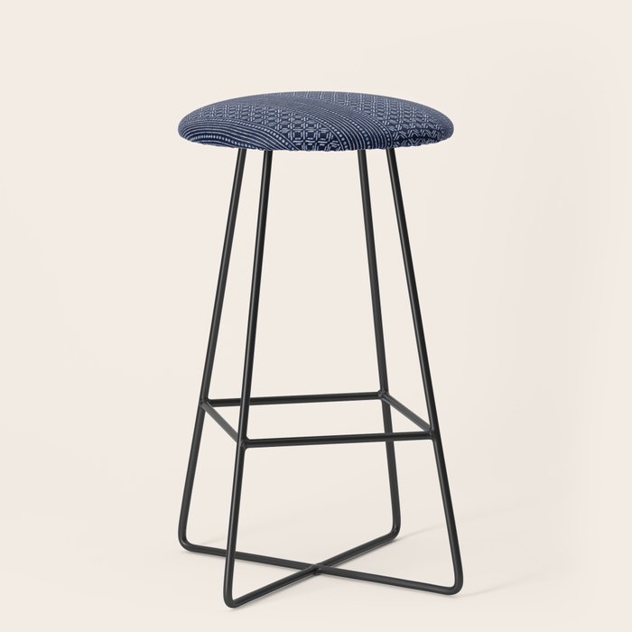 Thai Indigo Batik 3 Stool Gallery Image 1