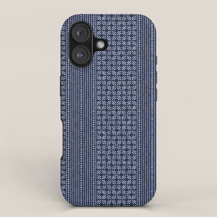 Thai Indigo Batik 3 iPhone Case Gallery Image 1