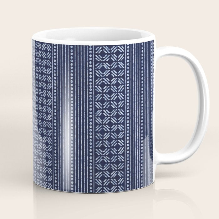 Thai Indigo Batik 3 Coffee Mug Gallery Image 1